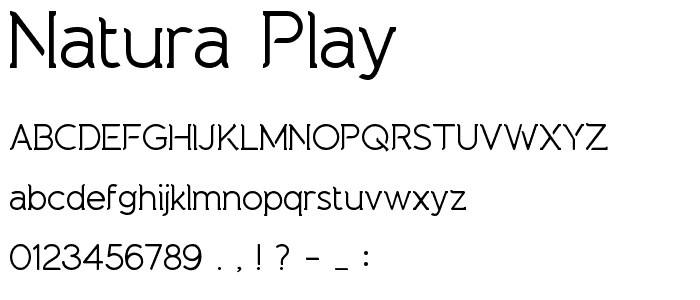Natura Play font